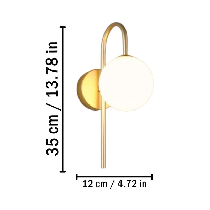 Slim Sphere LED Wall Sconce