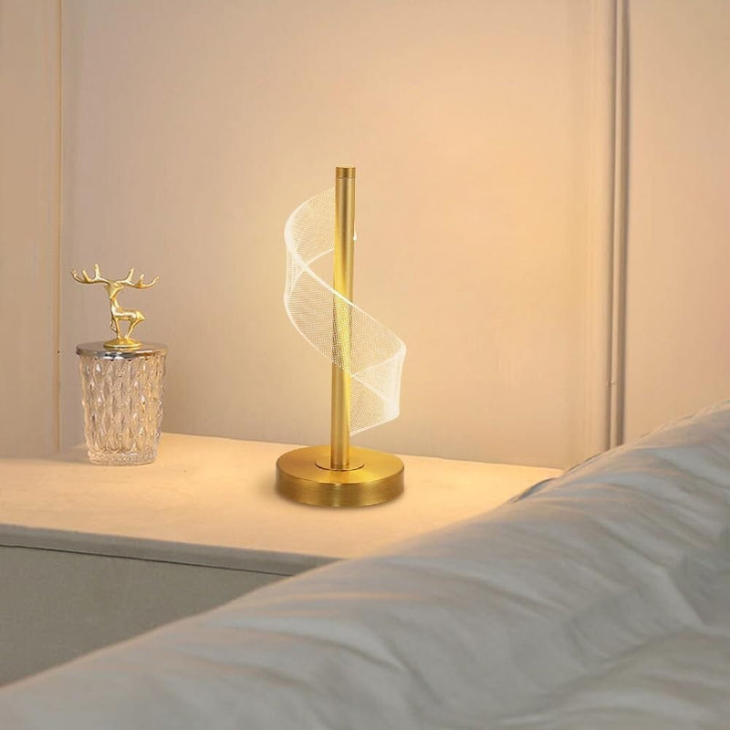 Acrylic Spiral Touch LED Table Lamp