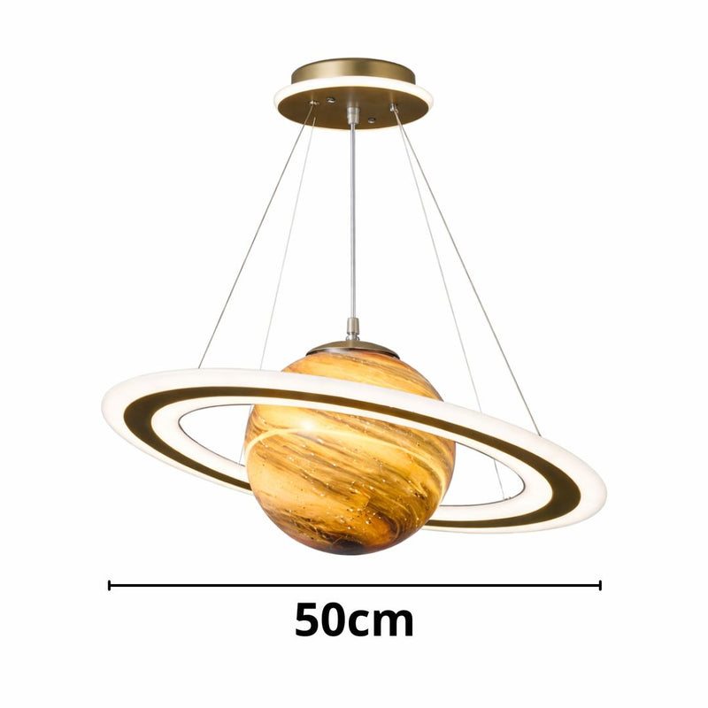 Saturn Decorative Pendant Light – Modern Planet-Inspired Ceiling Lamp