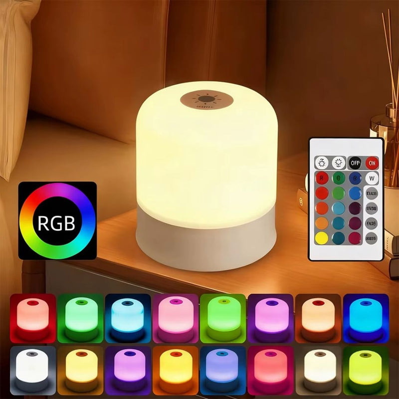 Lumiox RGB Table Lamp with Remote & Touch Control - 16 Colours