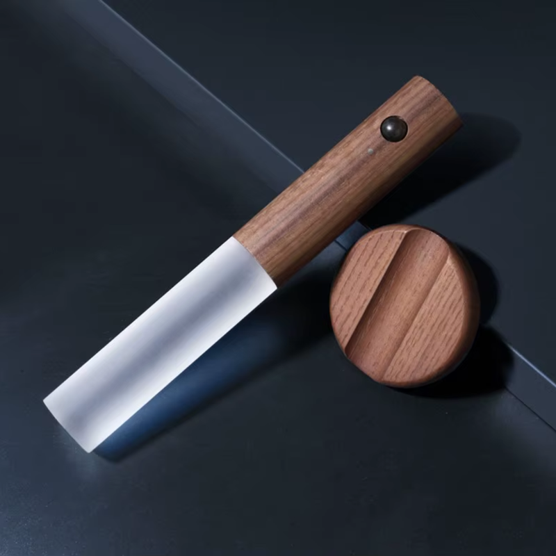 Portable Motion-Sensor Wall Light Bar – Wooden Finish