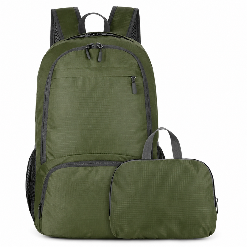 Foldable waterproof backpack for camping, hiking, lightweight travel unissex