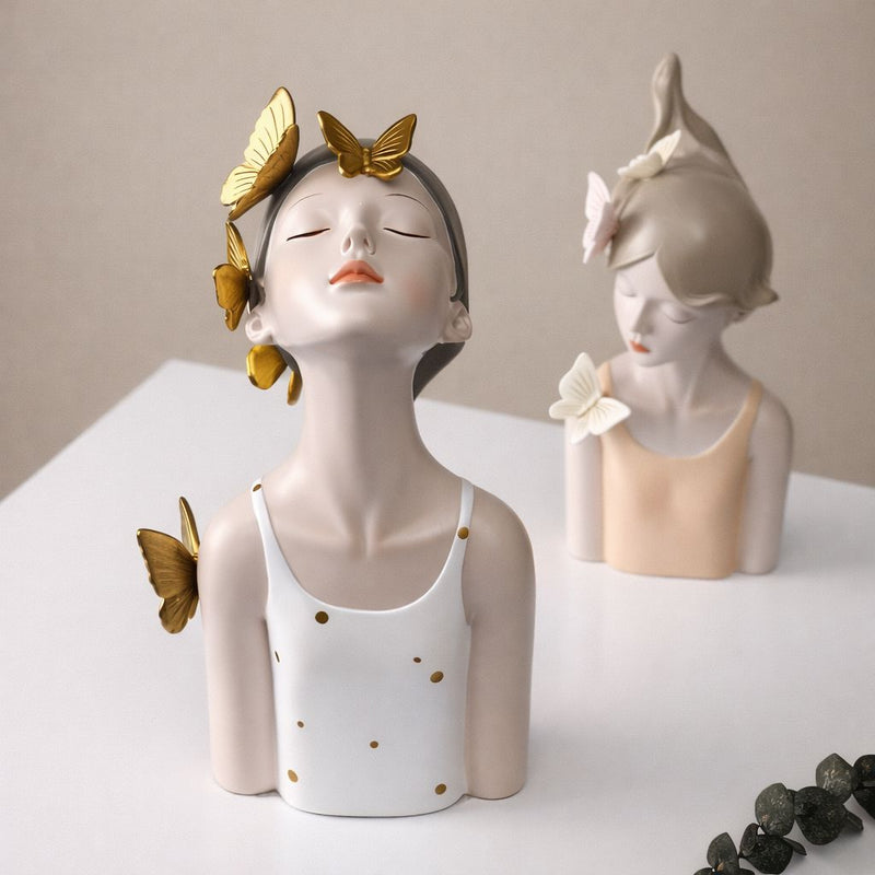 Bella Butterfly Doll Sculpture in Polka Dots (Limited Edition)
