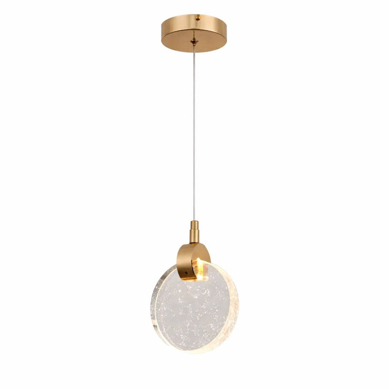 Luxury Crystal Circular LED Pendant Light