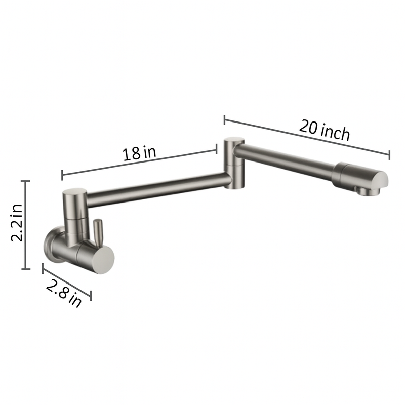 Gourmet 360° Articulating Kitchen Faucet – 15 Inch Salf Hydric Design