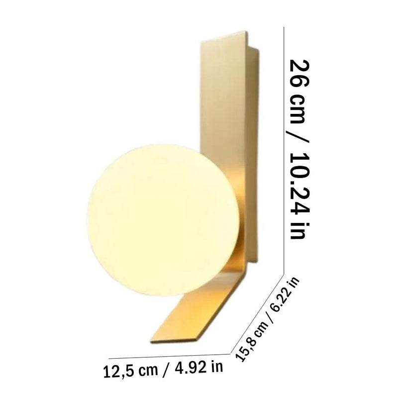 Clean Sphere LED Wall Sconce