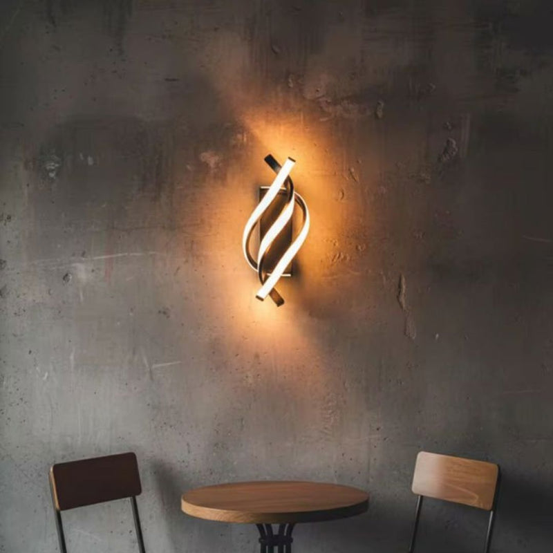 Triple Spiral LED Wall Lamp