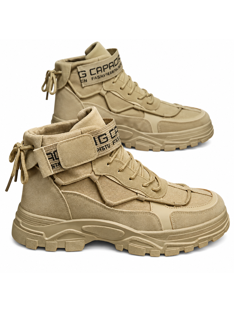 Men's Durable Military-Style Winter Leather Boot
