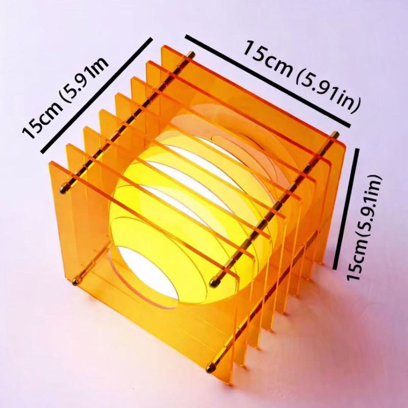 Sculptural Cube Table Lamp