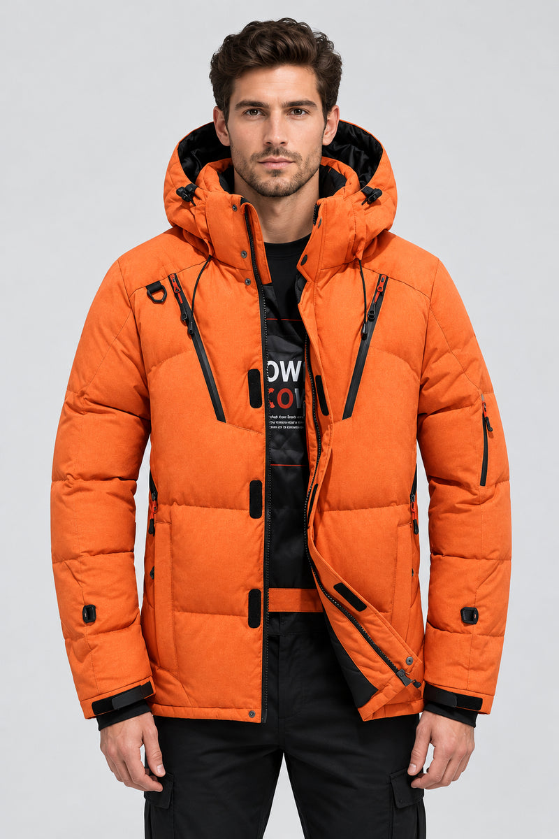 Men's Thermal Winter Jacket with Hood