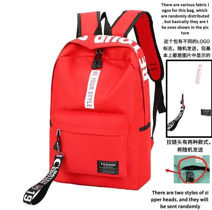 Korean Style School Backpack – Large Capacity & Trendy