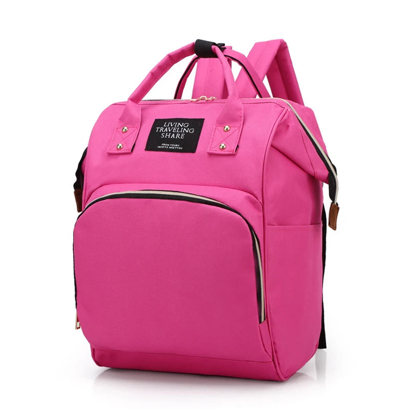 Large Canvas Maternity Bag – Insulated Bottle Storage & Travel Organizer