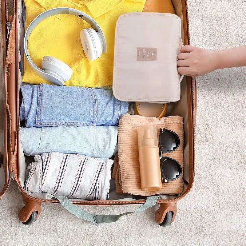 Large Waterproof Makeup Bag – Travel & Toiletry Organizer