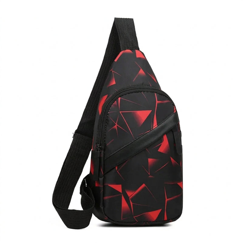 Men's Waterproof Chest Bag – Sporty Multi-Function Crossbody Pack