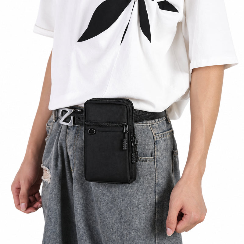 Men’s Mini Waist Bag – Multifunctional Crossbody Phone Pouch