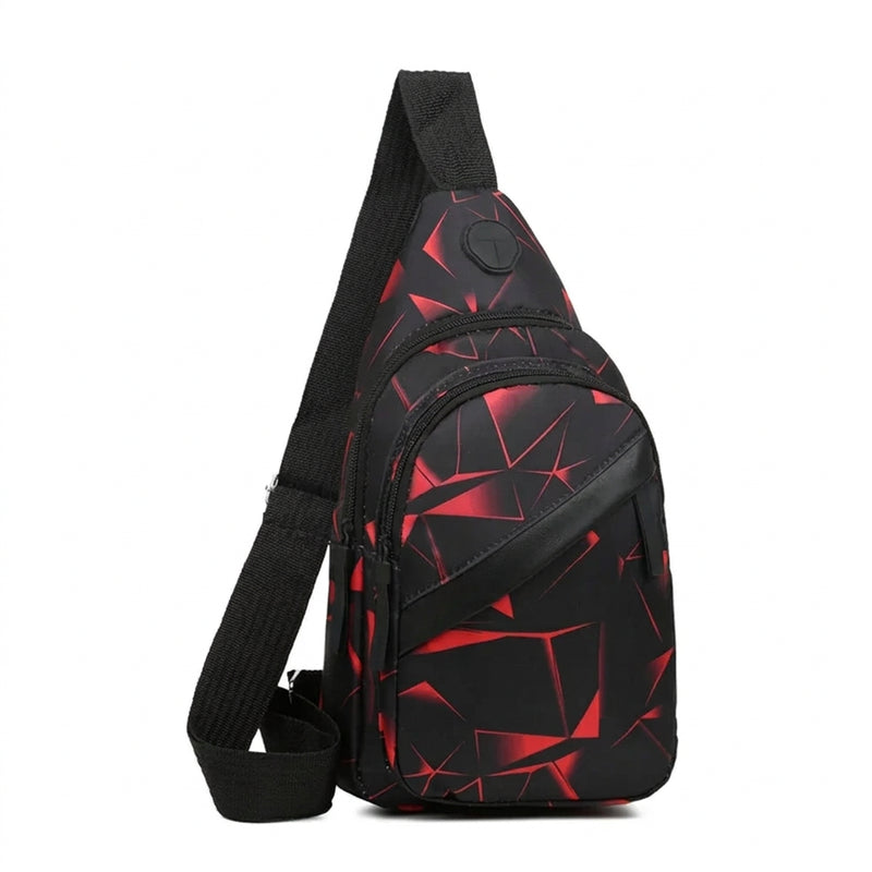 Men's Waterproof Chest Bag – Sporty Multi-Function Crossbody Pack