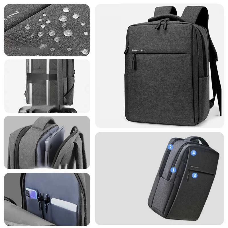 17.3" Laptop Backpack – Waterproof, Large Capacity & Multi-Pocket