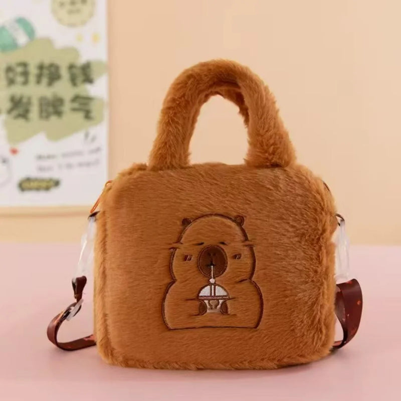 Sanrio Plush Handbag – Kuromi, My Melody & Cinnamoroll Cute Storage Bag