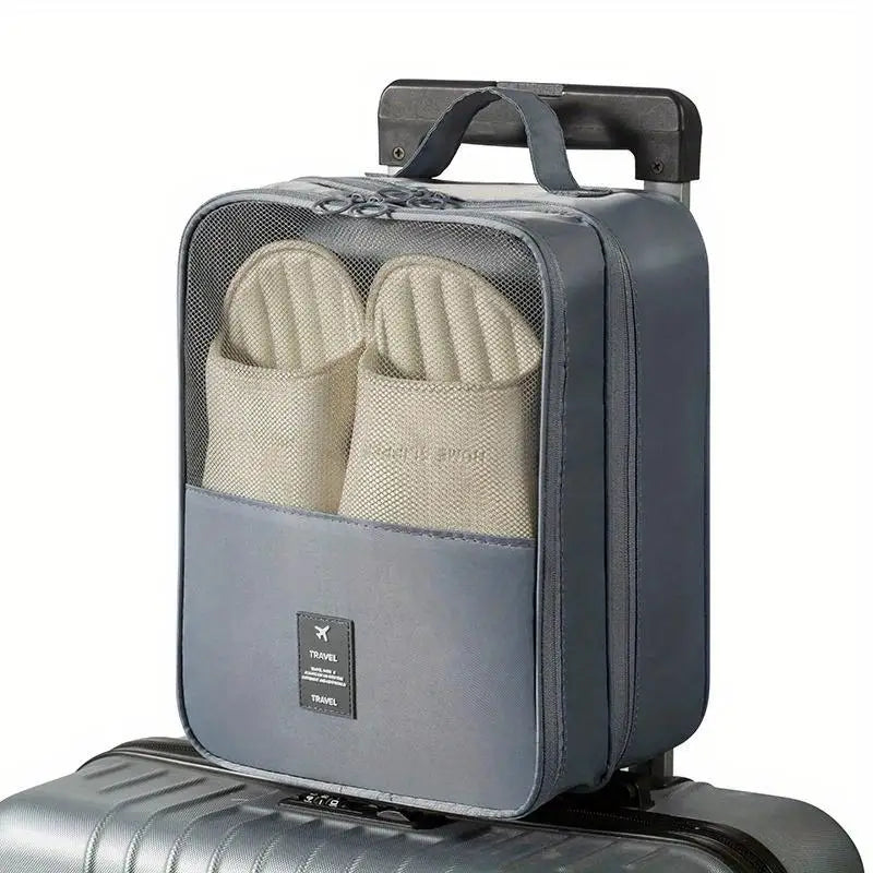 Travel Shoe Bags – 3-Pair Capacity, Compact & Space-Saving