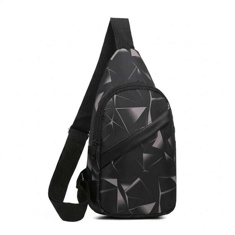 Men's Waterproof Chest Bag – Sporty Multi-Function Crossbody Pack