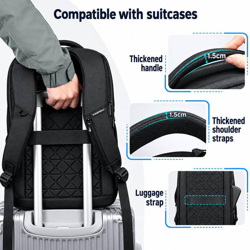 Business Backpack – Waterproof 17.3" Laptop & USB