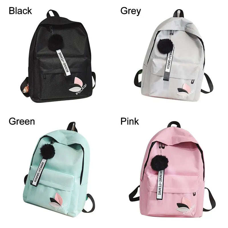 Printed Leaf Backpack – Large Capacity Stylish School & Travel Bag