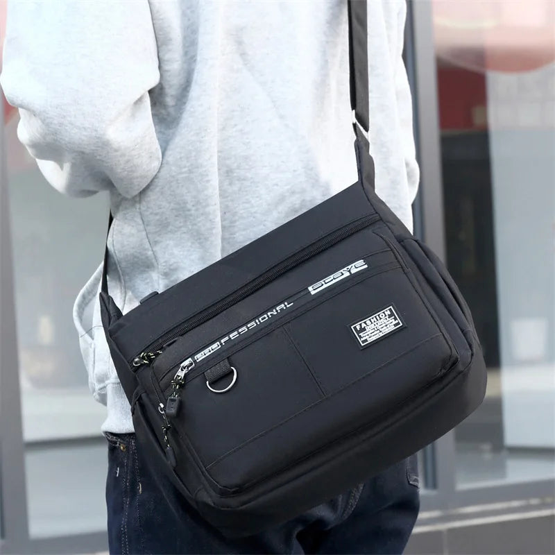 Men’s Crossbody Bag – Multi-Pocket Business Sling