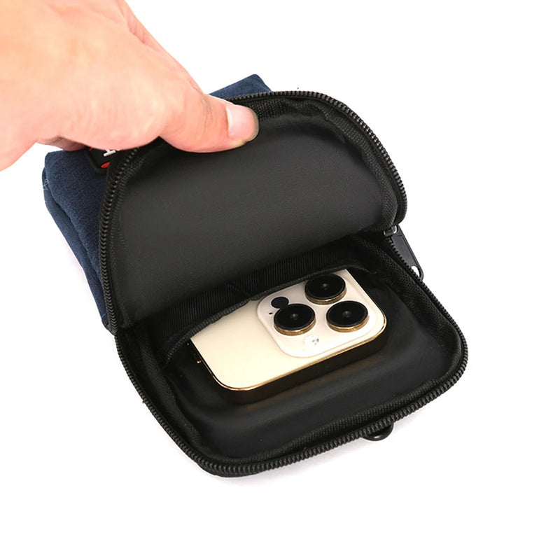 Men’s Mini Waist Bag – Multifunctional Crossbody Phone Pouch
