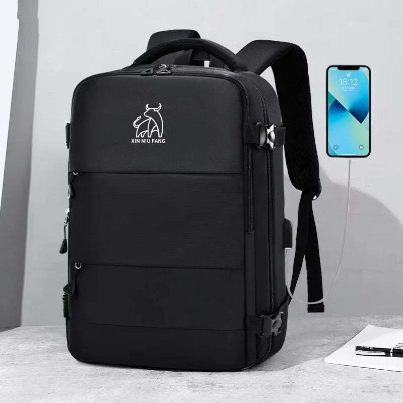 Classic Travel Backpack for Men – Large Capacity, Waterproof & Laptop Compartment