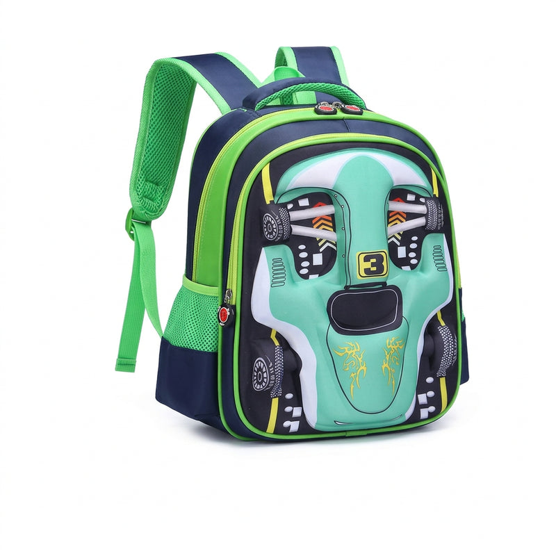 Kids 3D Car Backpack – Lightweight, Waterproof & Cute