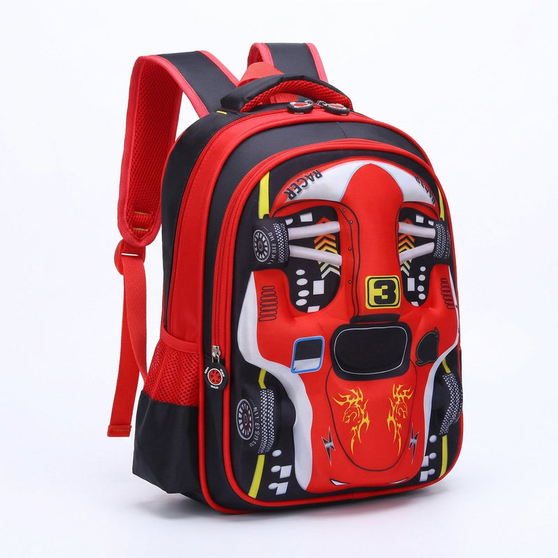 Kids 3D Car Backpack – Lightweight, Waterproof & Cute
