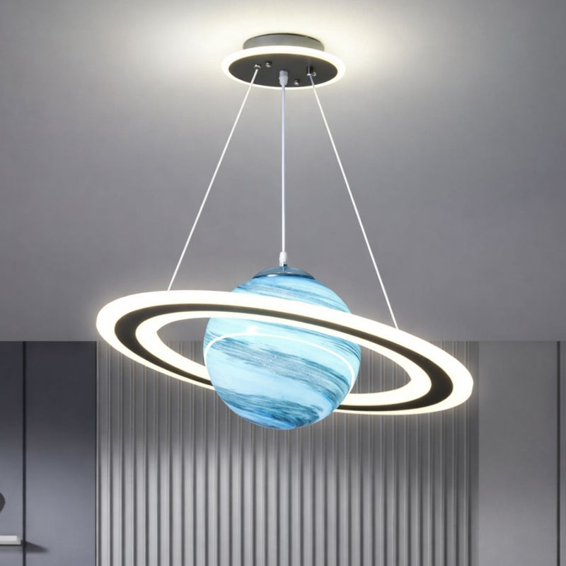 Saturn Decorative Pendant Light – Modern Planet-Inspired Ceiling Lamp