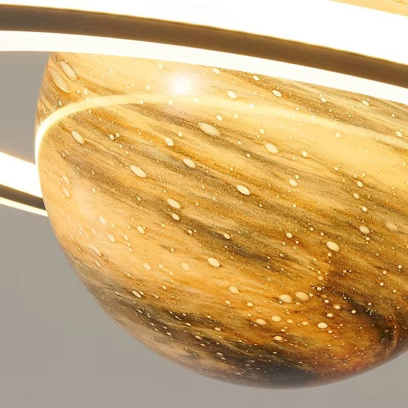 Saturn Decorative Pendant Light – Modern Planet-Inspired Ceiling Lamp