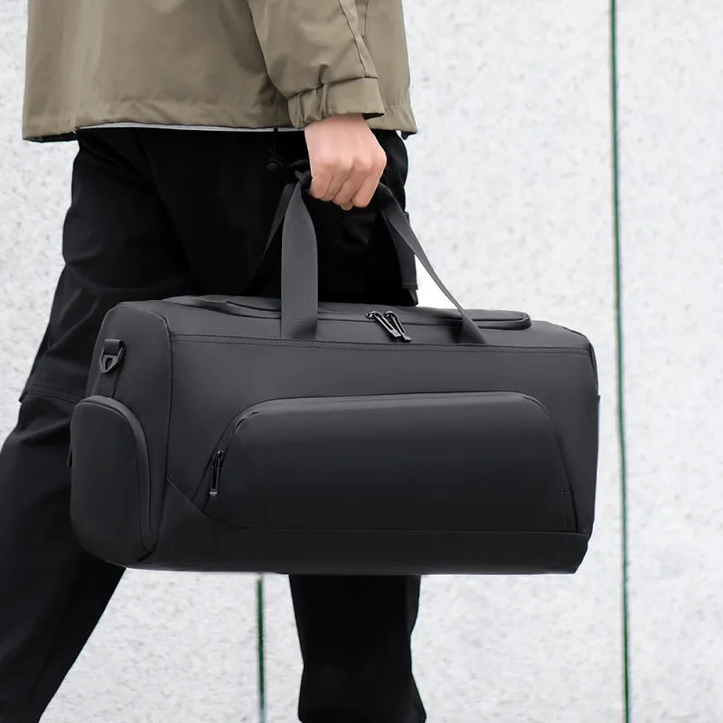 Large Sports Duffel Bag – Multi-Compartment & Separate Shoe Storage