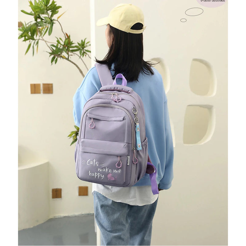 Girls’ Pink School Backpack – Cute, Stylish & Spacious
