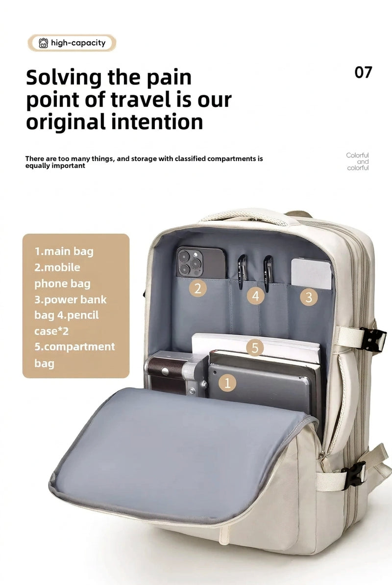 45x30x25 Travel Backpack – Cabin-Size, Laptop & Carry-On Bag