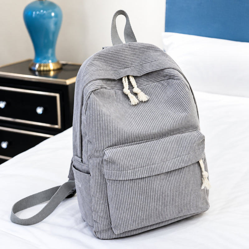 Kids Corduroy Backpack – Personalized Name & Cute School Bag