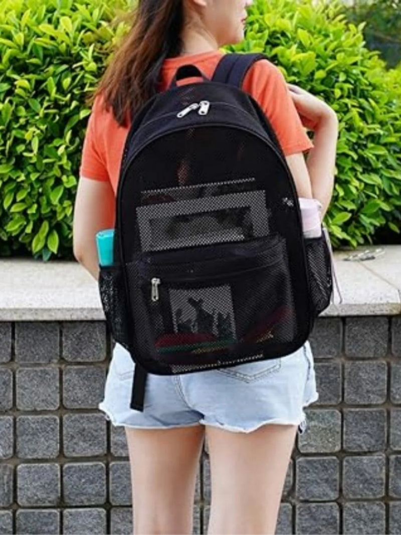 Women's Breathable Mesh Backpack – Lightweight, Casual & Travel Bag