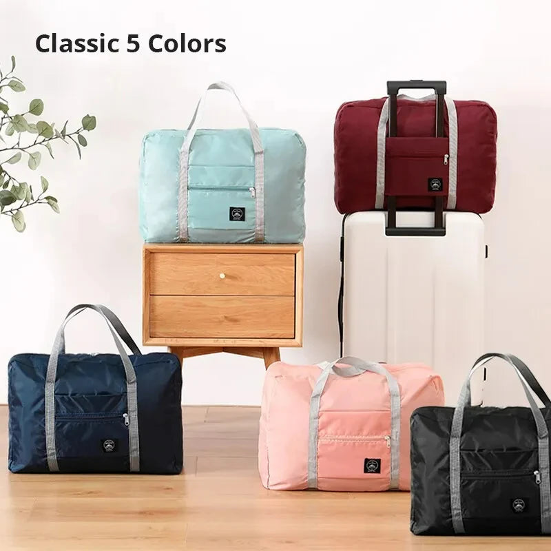 2-Pack Foldable Travel Duffel Bags – Large & Versatile