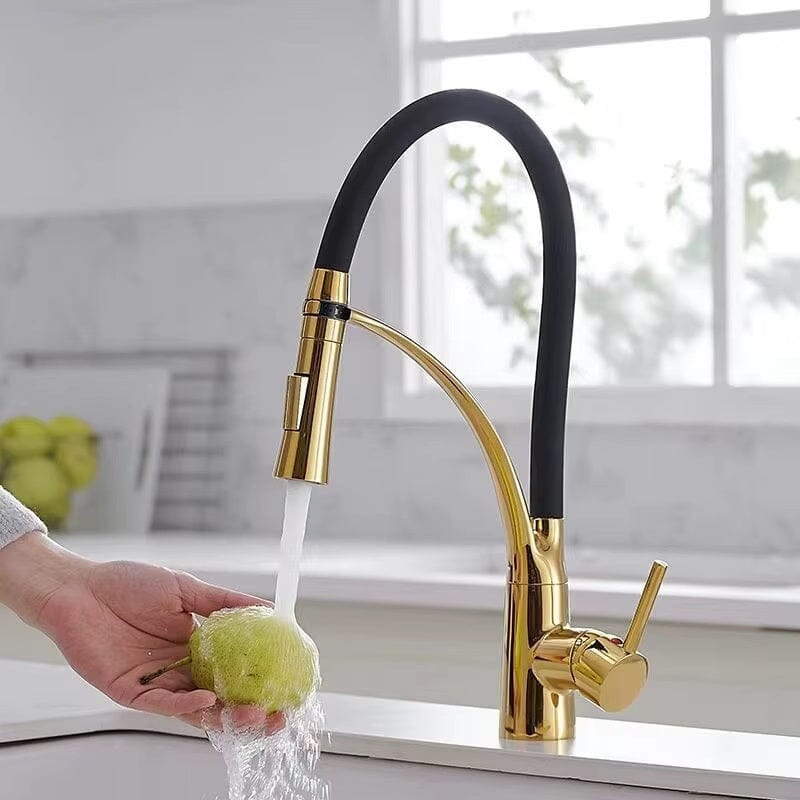 Modern Chrome Pull-Down Kitchen Mixer Tap