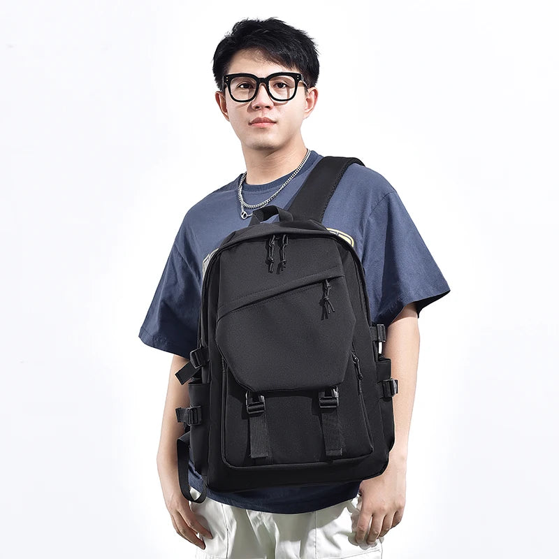 Solid Color Travel Backpack – Spacious, Stylish & Versatile