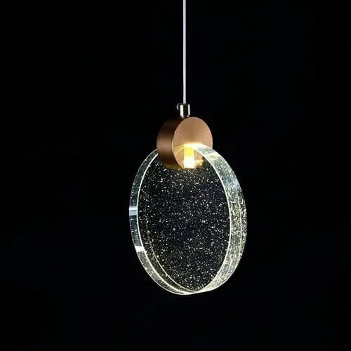 Luxury Crystal Circular LED Pendant Light