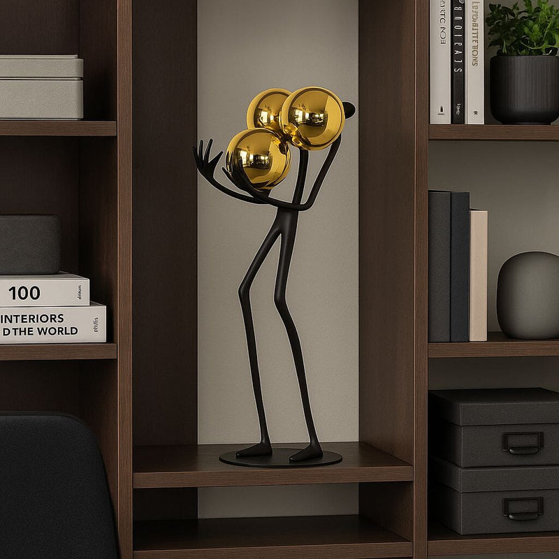 Escultura Ornamento - O Equilibrista 41cm Resina - 0063 Conceito