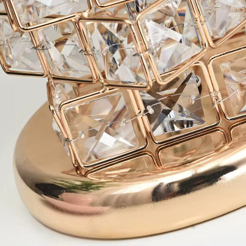 Luminária Abajur de Mesa e Cabeceira Elegance Jewel Crystal em LED Abajur - 0049 YuDome