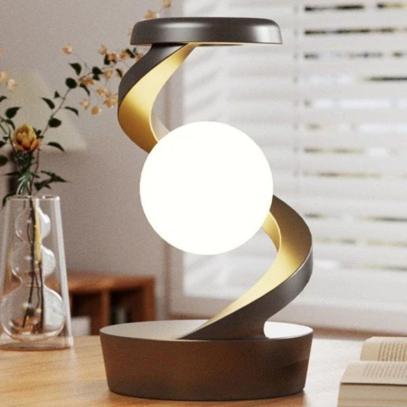 Luminária Abajur de Mesa Flying 3D Recarregamento Sem fio e RGB Abajur - 0042 Conceito Preto
