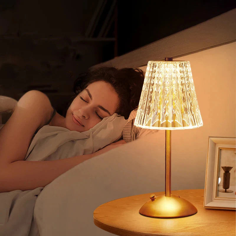 Luminária Abajur de Mesa Móvel Vintage em Acrílico luzes Conceito