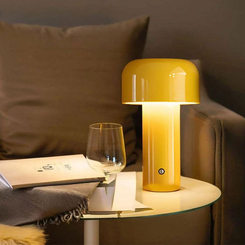 Luminária Abajur de Mesa Mush Colors Sem Fio e Recarregável Conceito