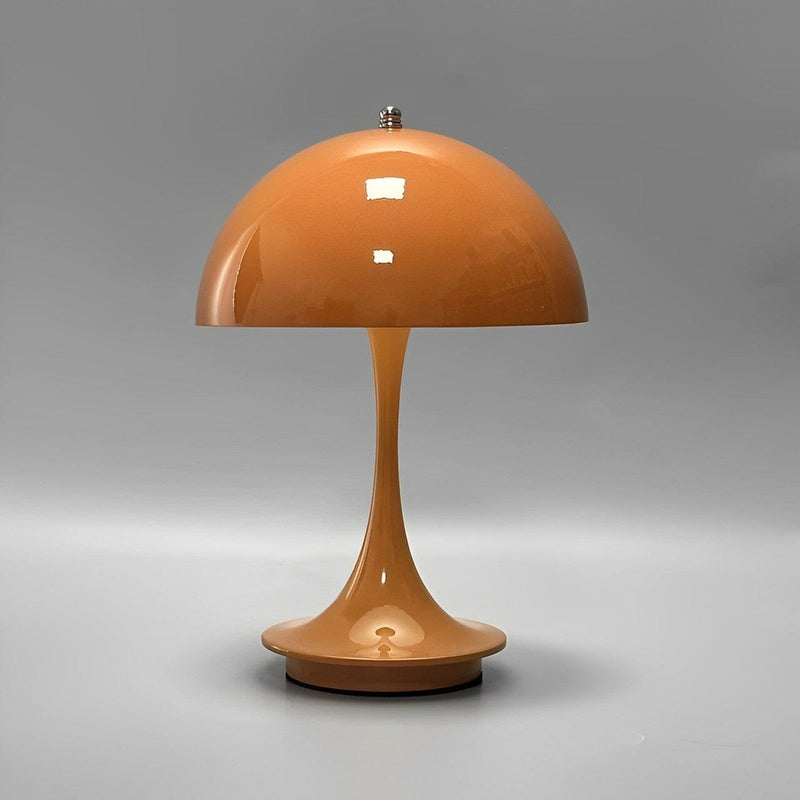 Luminária Abajur de Mesa Vintage Touch LED sem Fio - Cores Premium Conceito Laranja