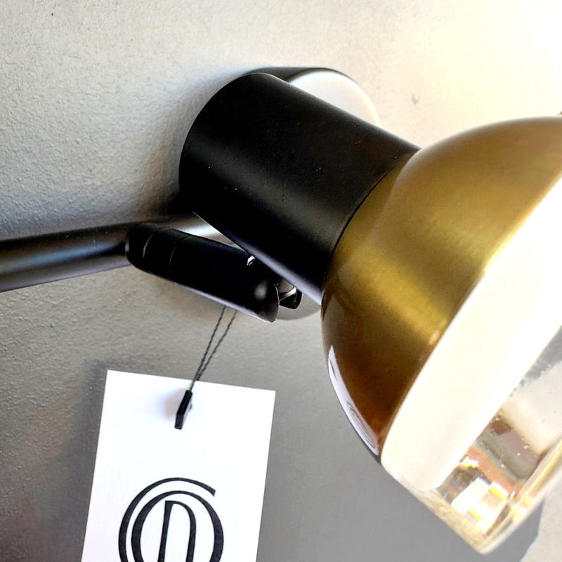 Luminária Arandela Articulada Trilho Montana (4 holofotes) Arandela 0038 Conceito Preto Luz Fria