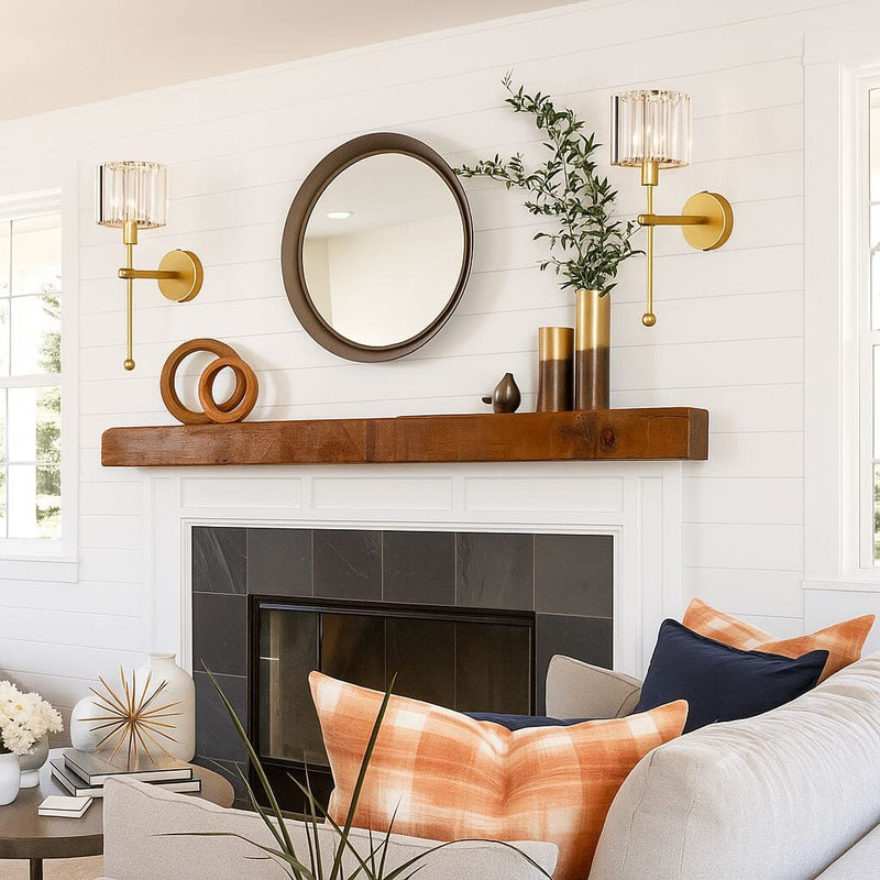 Luminária Arandela de Parede Clássica em Cristal K9 36cm Conceito